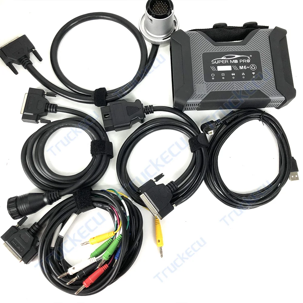 SUPER MB PRO M6 better MB C4 C5 AS C6 WiFi MB Star Cars Trucks diagnostic tool with Multiplexer+Lan Cable+OBD2 16pin Cable