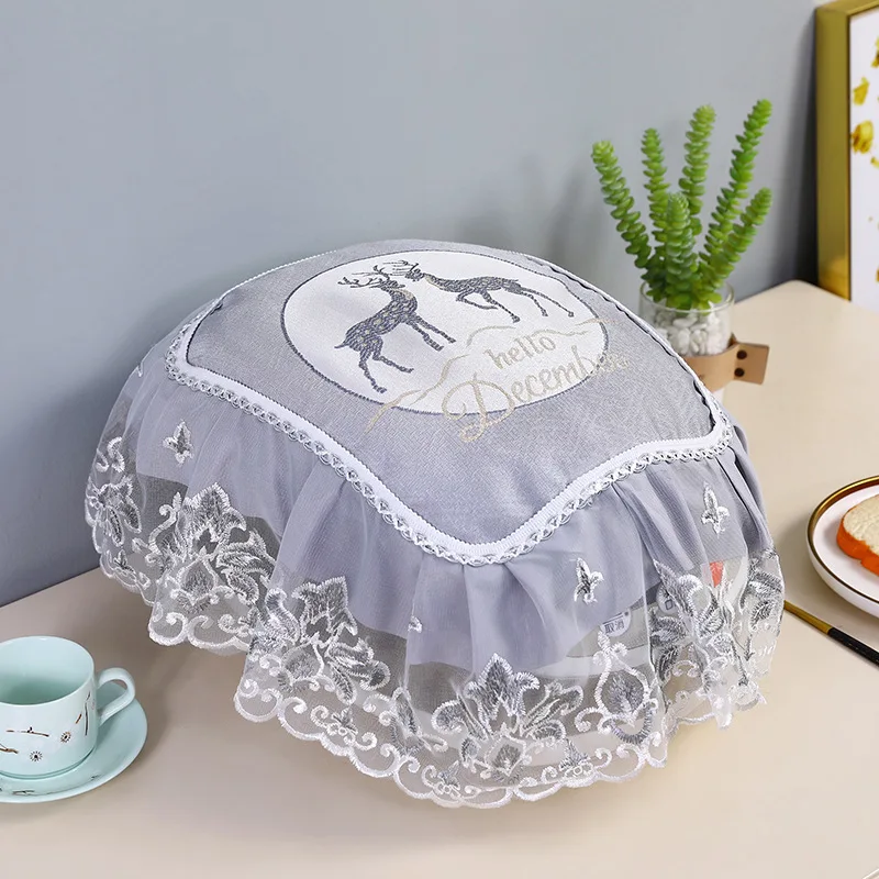 

Universal Rice Cooker Dust Cover Air Fryer Cover Lace Rice Pot Cover Kitchen Electric Pressure Cooker Protector Dustproof Cover