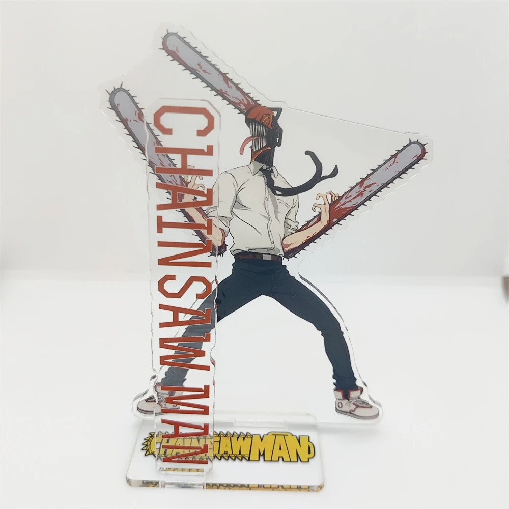 بالمنشار رجل لوحة زخارف مكتب Denji الدائمة Pochita نموذج جمع حلية الإكسسوارات ماكيما الاكريليك دمية هاياكاوا آكي هدية #1