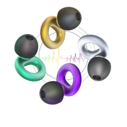 Quiet Ear Plugs for Noise Reduction – Super Soft, Reusable Hearing Protection for Sleep,Swim, Work 8 Ear Tips in XS/S/M/L