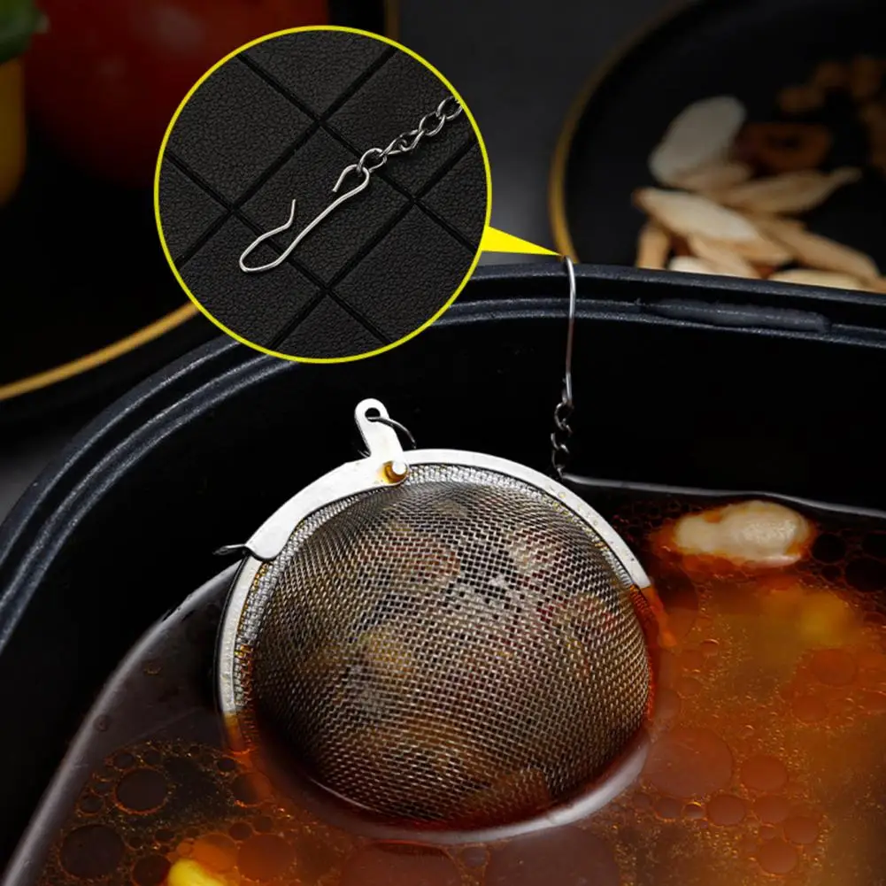 Tea Infuser Stainless Steel Seasoning Ball Durable Tea Spice Strainer Ball for Loose Leaf Tea And Spices Kitchen Tool