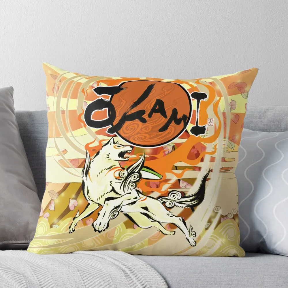 

Okami Throw Pillow christmas pillowcases luxury sofa pillows Bed pillowcases Luxury Pillow Cover