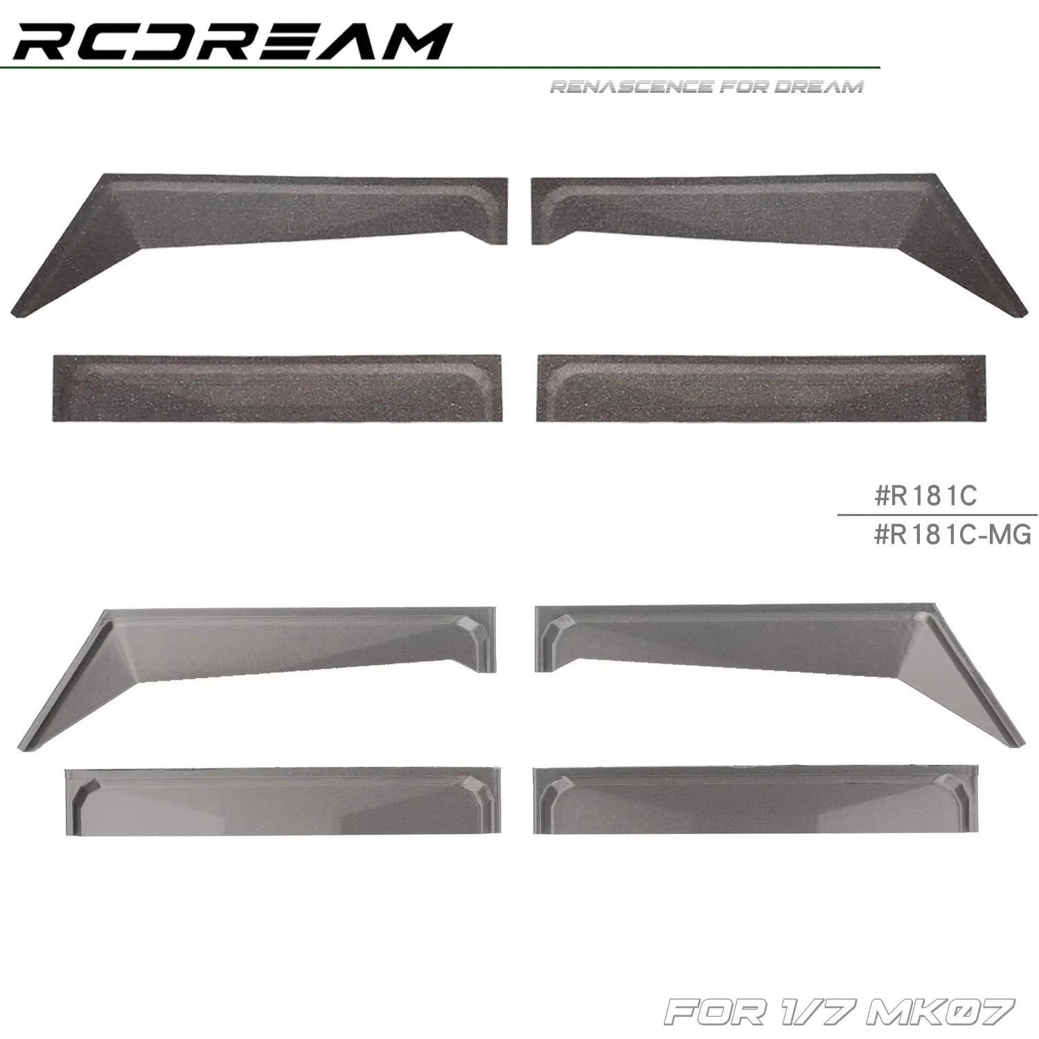 

RCDream 1/7 MK07 JK07 Wind and Rain Barrier 3D Printing Climbing Car Simulation Modification # R181C