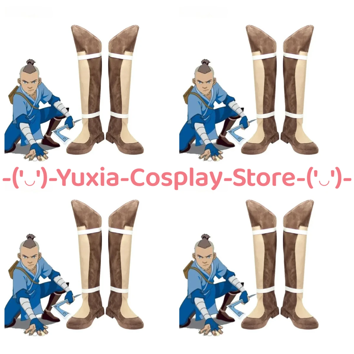 

Юксиакосплей! Аватар: Последний маг воздуха Сокка Обувь для косплея Персонаж аниме Сапоги из искусственной кожи Хэллоуин Карнавальный костюм для вечеринки