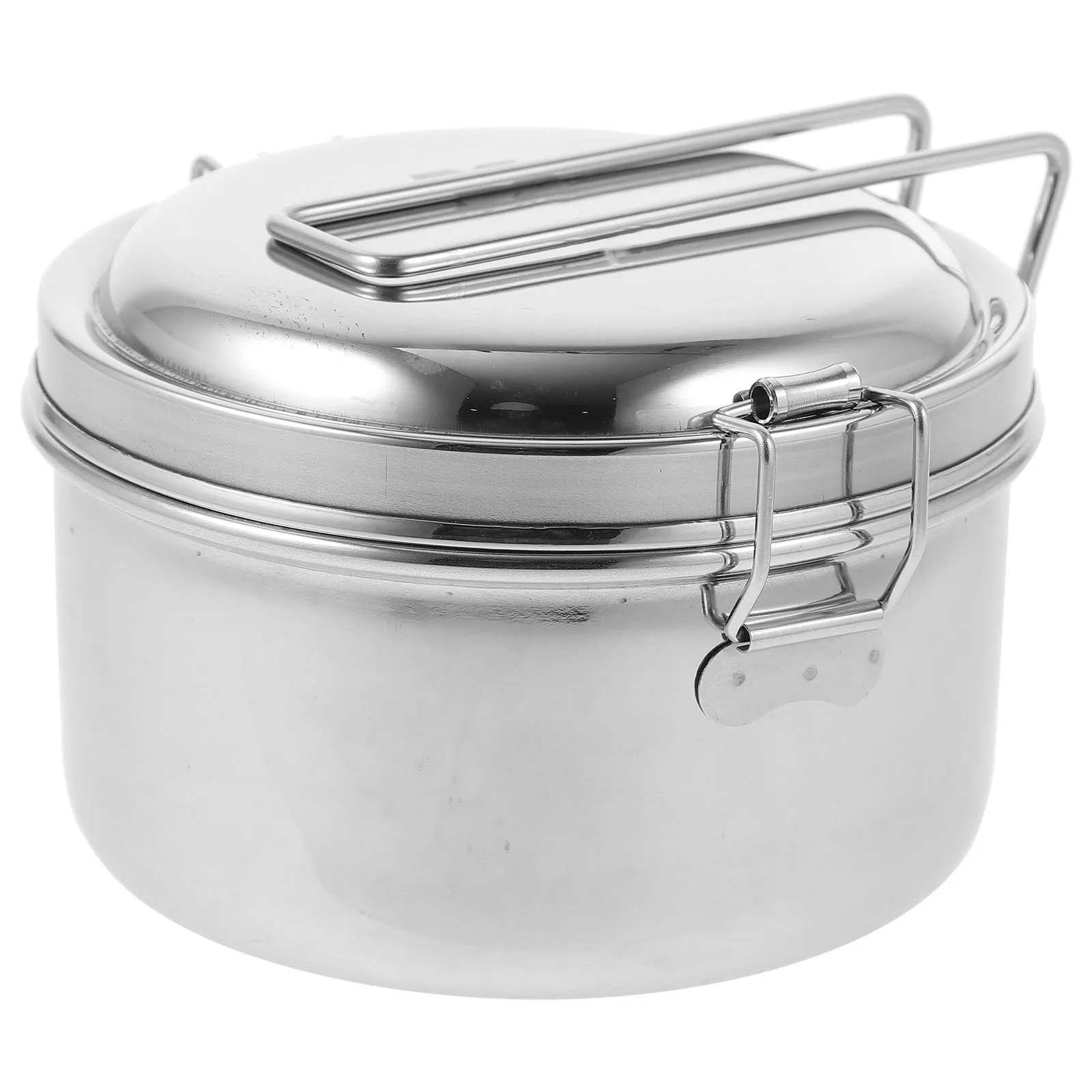

1Set Stainless Steel Lightweight Leakproof Double Layer Food Storage Container for Office School
