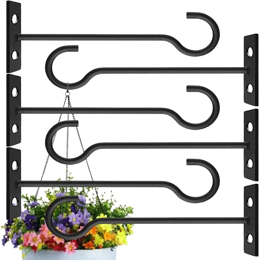

Ceiling Hooks for Hanging Plants 6 Pcs 6inch Ceiling Plant Hangers Indoor RustProof Plant Hanger Hooks Wall Mount Heavy Duty Ha