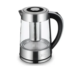 220V 2L Electric Tea Pot Kettle Glass 1500W Fast Heating Water Boiling Kettle Automatic Teapot Multicooker