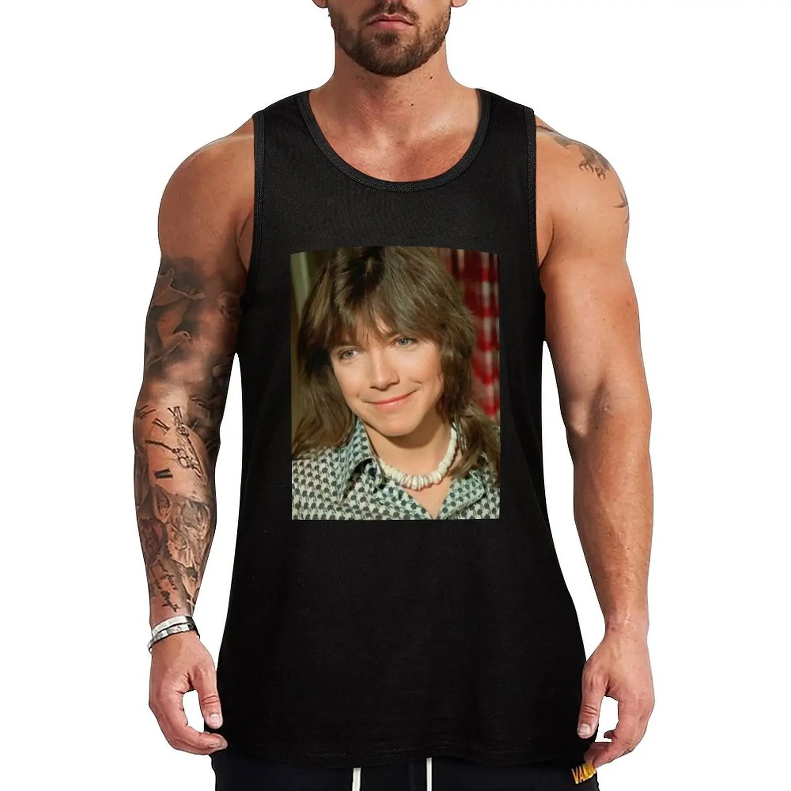 

david cassidy handsome Tank Top Muscle fit bodybuilding t-shirt sleeveless Men's t-shirts