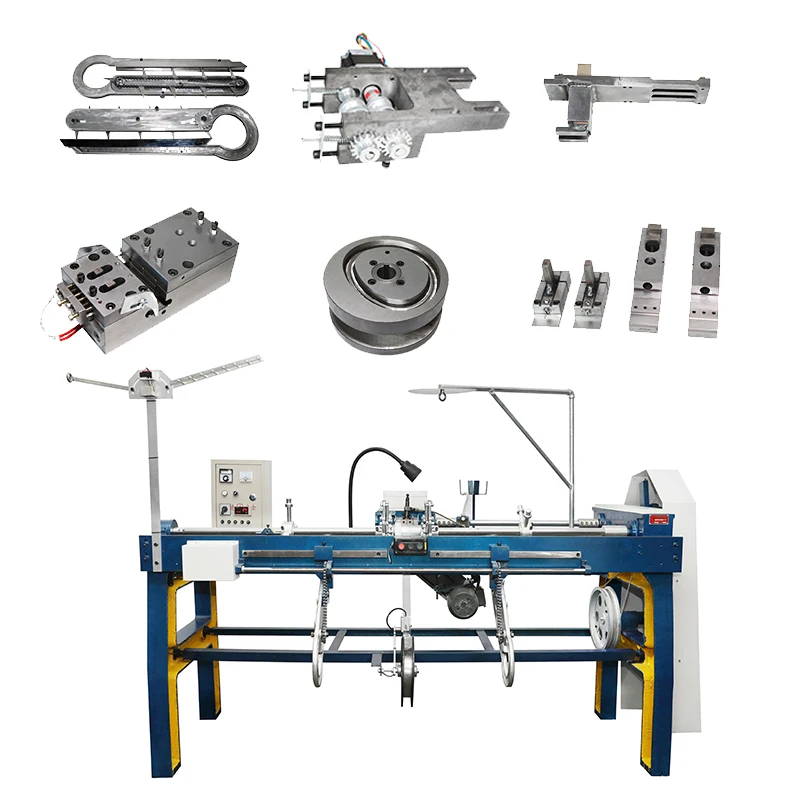 Various Shoelace Heading Machine Accessories, Metal Accessories, Nozzle Gears, Steel Rods, Knife Dies, Etc.