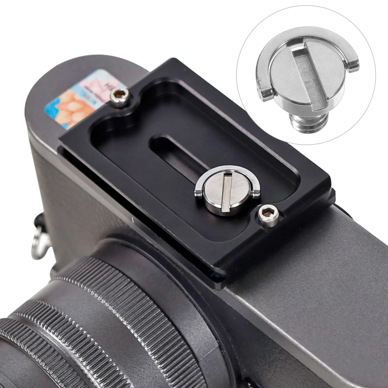 

5Pcs D Ring Camera Mount Parts 1 4 Inch Nickel Plated Anti Rust Tripod Mount Screw Quick Release Tripod Screw Ring Camera Screws