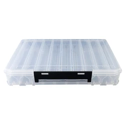 Double Sided Fishing Lure Hook Box 10/14/18 Compartment Fishing Hook Bait Case Multifunctional Fishing Storage Case for Wobblers