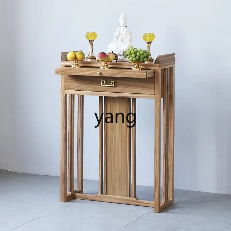LZR Household Buddha Shrine Cabinet Guanyin Bodhisattva God of Wealth Offering Table Worship