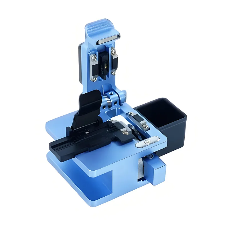 ALLSTRONG Fiber Cleaver TT-FO-GR-47 High Precision Cold and Fusion Connection FTTH Optic Tool Cable Cut Automatic Return Blue