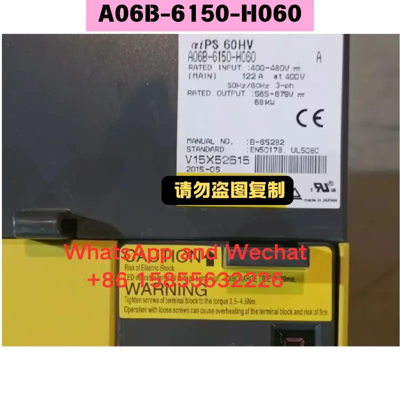 

Used A06B-6150-H060 power supply Driver Functional test OK Fast Shipping