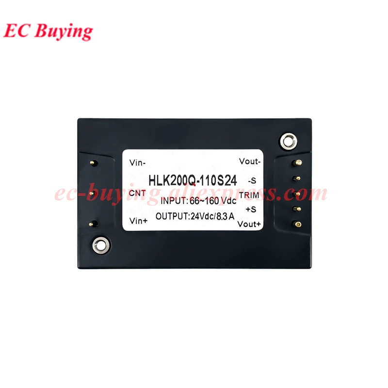 100W 150W 200W 24V 48V 110V to 5V 12V 19V 48V DC-DC Power Module Isolated Voltage Regulator HLK100Q-48S05A 110S05A 24S28A 24S24A