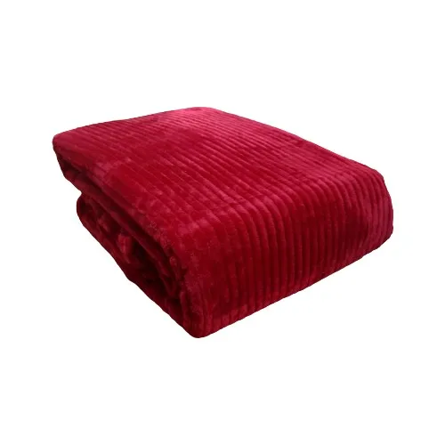 Aksu Ribbed Pattern Double Blanket