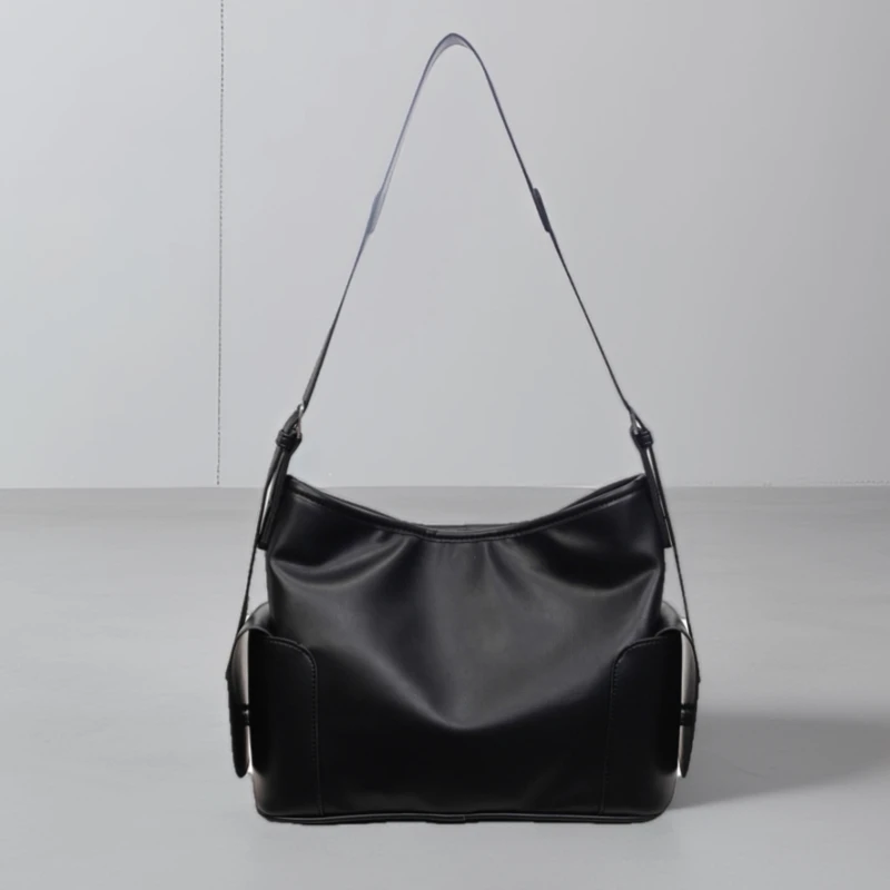 

Women's Minimalist solid color Shoulder Bag Vintage Large Capacity Commuting Sling Bag Soft PU Leather Luxury Designer Handbag