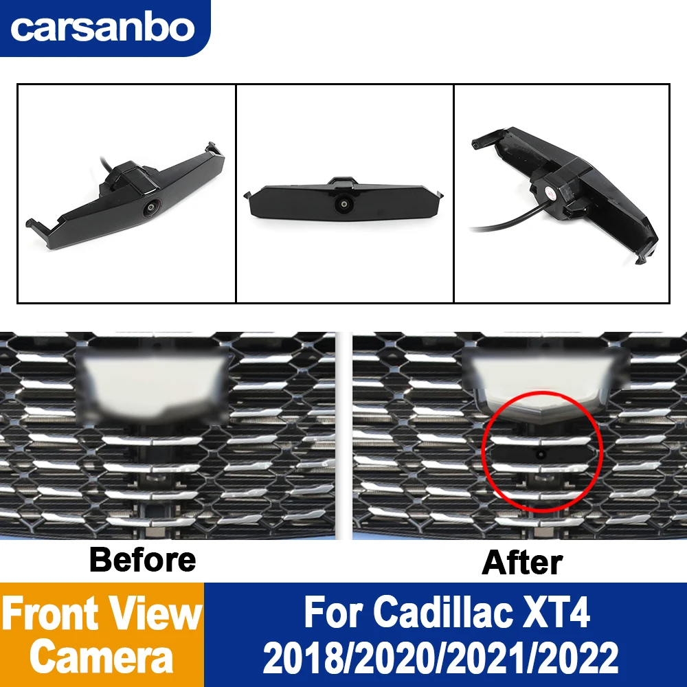 

Автомобильная боковая камера спереди AHD для Cadillac XT4 2018 2020-2022 Fisheye 150 ° Система мониторинга парковки хромированной камеры