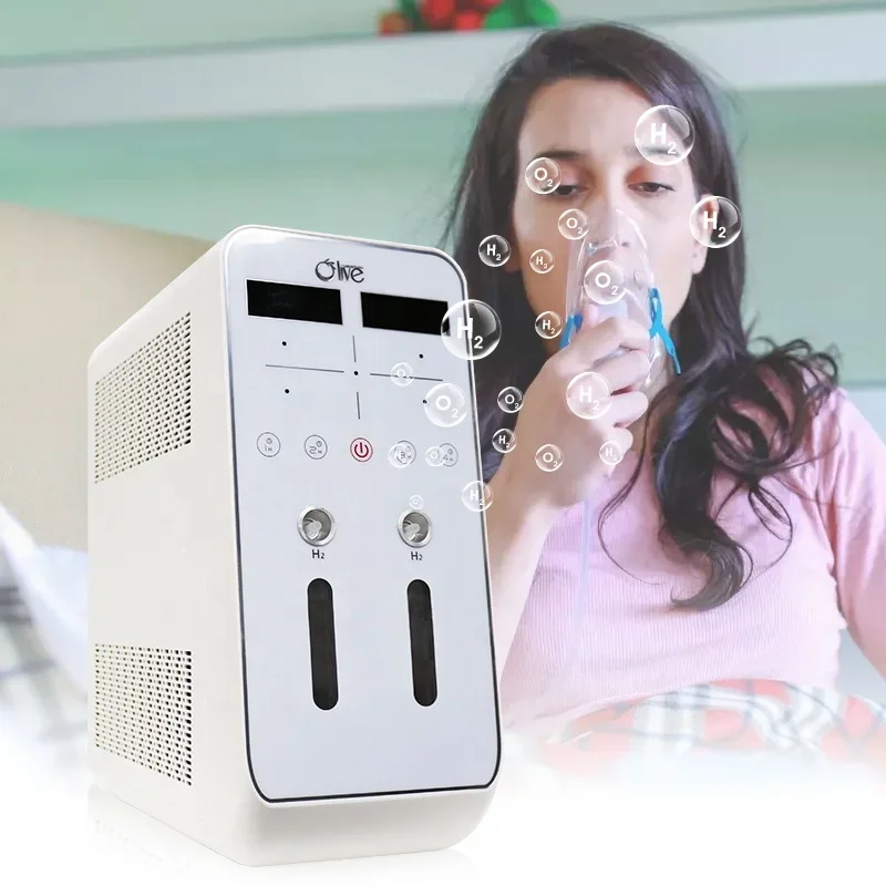 

Olive Home 99.99% Purity SPE PEM H2 Hydrogen Generator Hydrogen Breathing Inhalation Machine 300ml 600ml 900ml Hydrogen Inhaler