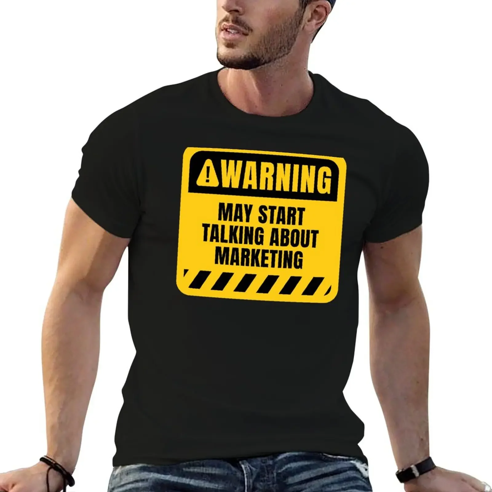 

May Start Talking About Marketing T-Shirt custom shirt aesthetic clothes rapper graphic tees Short sleeve tee men