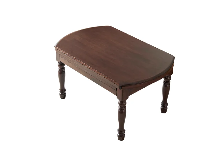 

American-style Solid Wood Home Dining Table, Extendable, Small Apartment, Foldable Round Dining Table