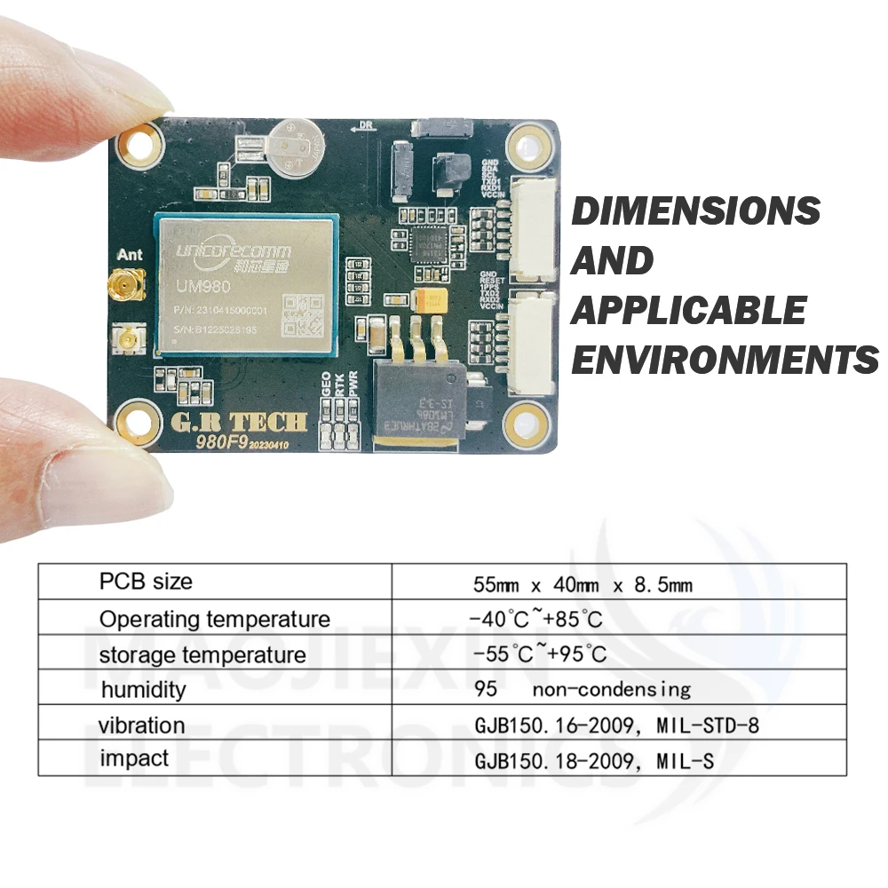 UM980 RTK InCase PIN GNSS receiver board ZED-F9P