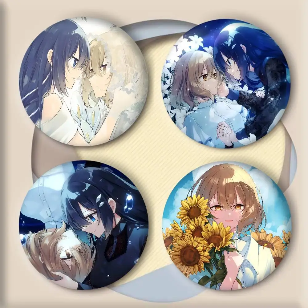 Japanese Anime This M-Monster Wants to Eat Me Manga Badges DIY Backpack Clothing Accessories Jewelry Pins