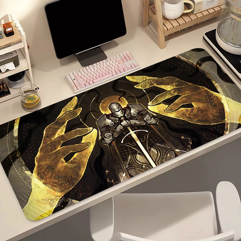 

New Mouse Pad PC Design Non-Slip Knight Extended Desk Mat Laptop Gaming Accessories Stitched Edges For Home And Gamer Mousepad