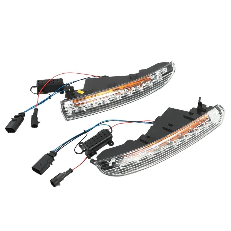 

LED DRL Daytime Running Lights With Turnnig Yellow Signal Lights For Passat CC 2009 2010 2011 2012