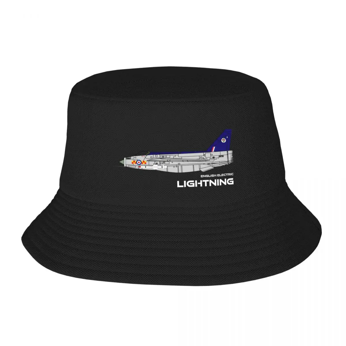 

English Electric Lightning (92 Sqd RAF) Bucket Hat party Hat Beach Outing Elegant Women's Hats Men's