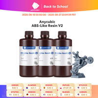 ANYCUBIC 3KG ABS-Like Resin V2 Water-Washable UV 405nm Photopolymer Resin 3D Resin High Precision for LCD 3D Printer