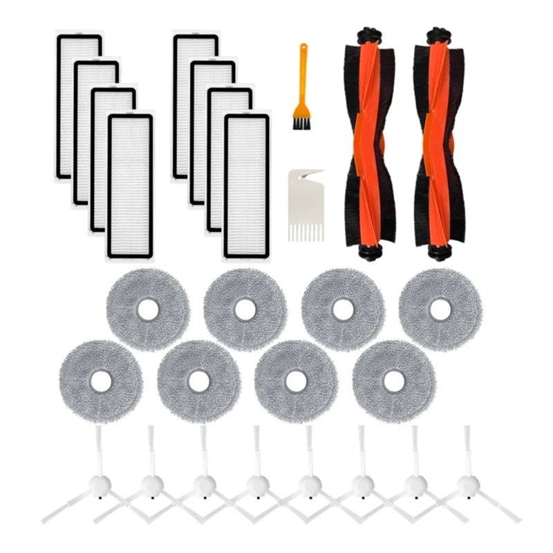 

For Xiaomi Mijia 3S B108CN Robot Vacuum Cleaner Roller Main Side Brush Hepa Filter Mop Pad Spare Parts Accessories A