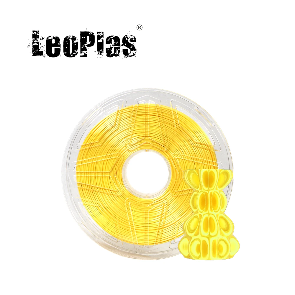 LeoPlas Yellow Ultra Silk PLA Filament 1.75mm 1kg For FDM 3D Printer Pen Consumables Printing Supplies Plastic Material