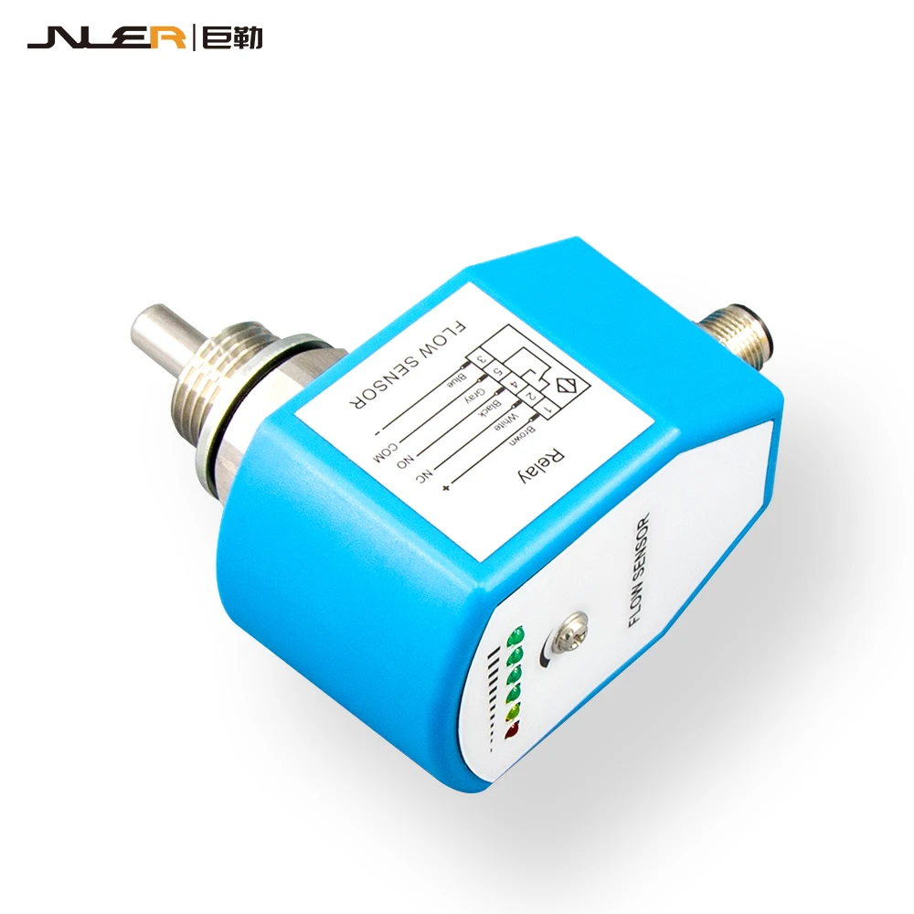 High Precision Thermal Flow Switch 24VDC IP67 Waterproof Plug-in Liquid Flow Sensor Switch