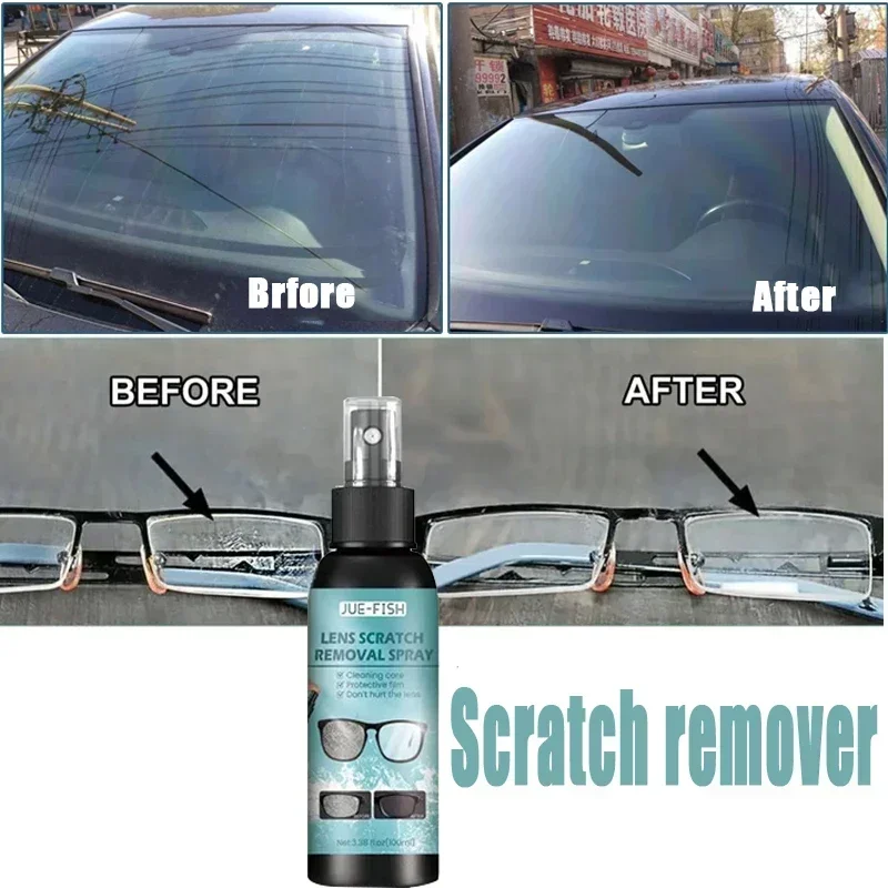 7 100ml Glasses Lens Cleaner Spray Anti Scratch Lens Protective Film Deep Cleaning Dust Mild Portable Lens Scratch Removal Spray