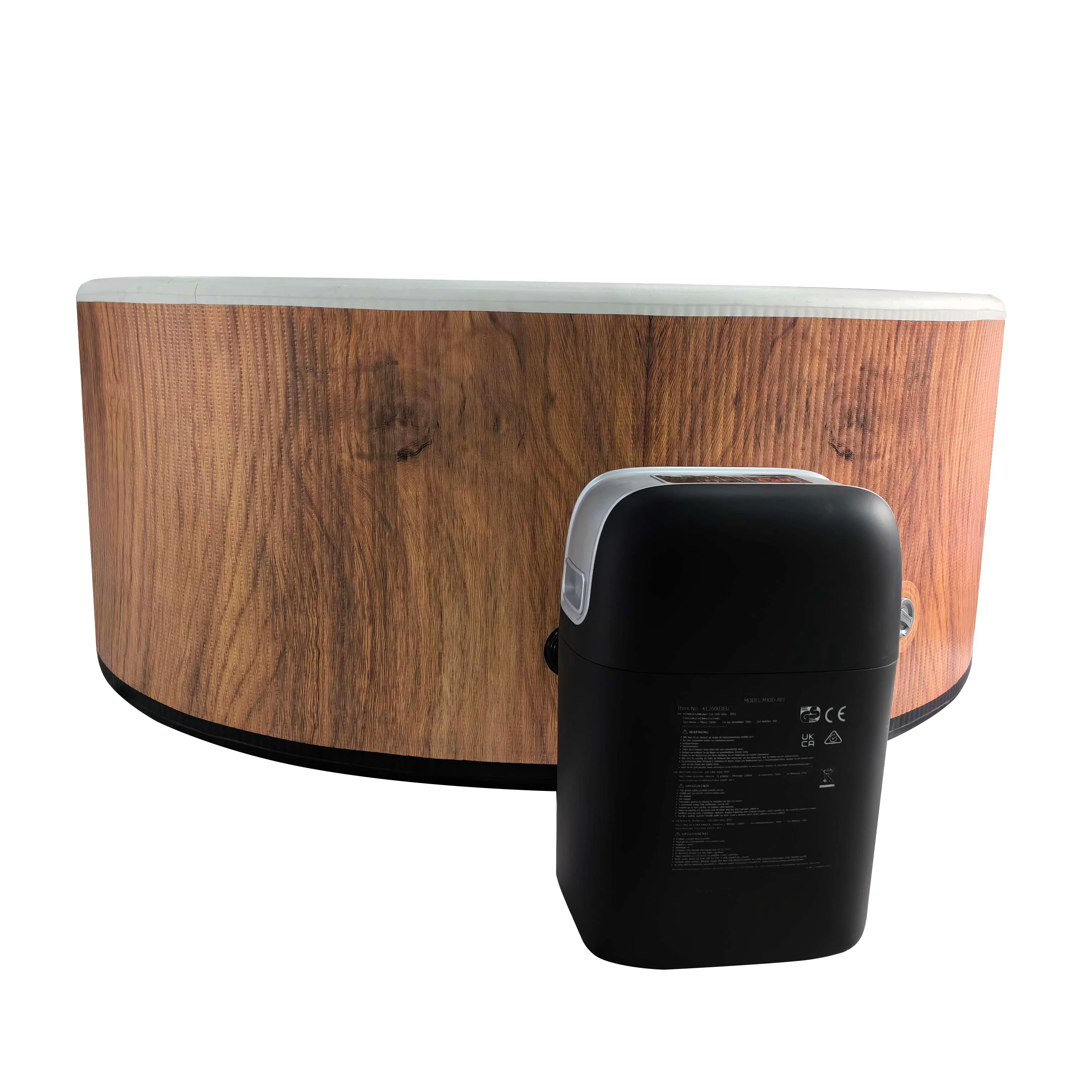 

STLF180x180x65cm Portable Inflatable Hot Tub2Person Blow up Jacuzzis with Digital Control Panel &Hard Cover Easy Set up Home Spa