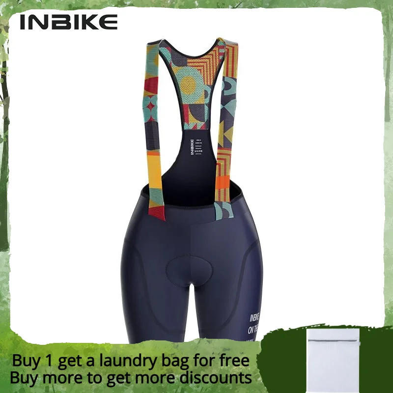 Inbike Women Cycling Bib Shorts Outdoor Cycling Shorts With Padded Bicycle Pants Clothing For Cycling Quick-dry