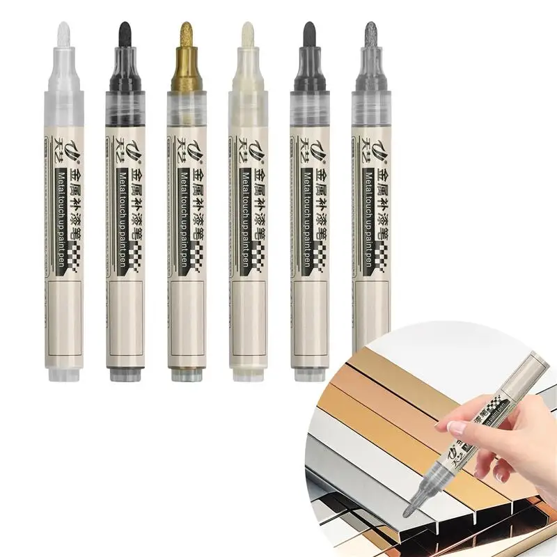 1PCS Automotive Wheel Touch-Up Pen Paint Repair Pen Silver Grey Golden Black Home Furnishing Bright Metal Surface Repair