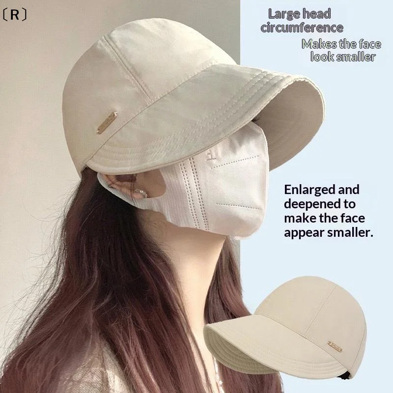 〔R〕1Pcs Summer Sun Visor Fisherman Cap For Women Beach Hat Foldable Wide Brim Sun Hat Sunsreen Adjustable Quick Dry Baseball Cap