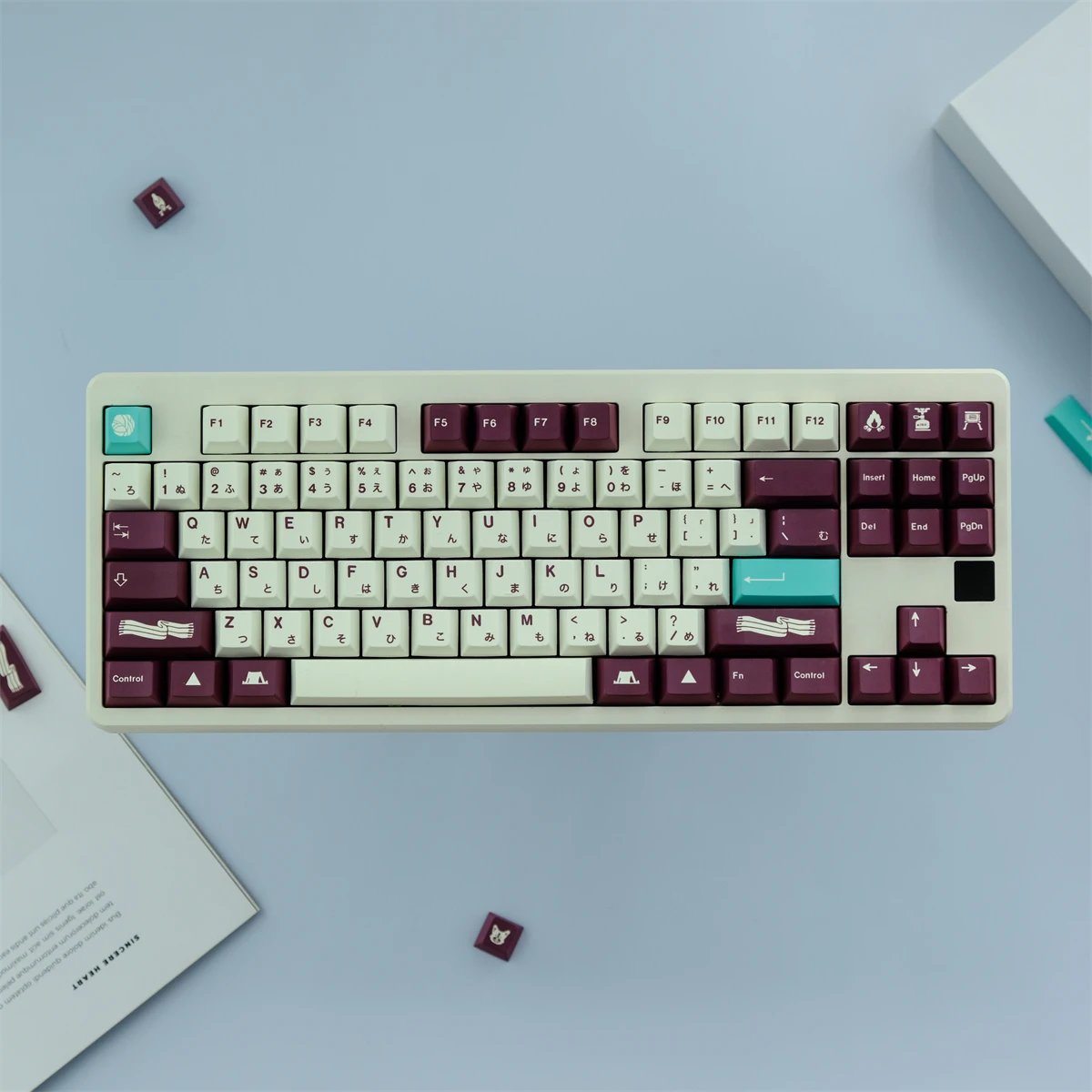 Imagem -02 - Gmk Yuru 129 Teclas Cereja Perfil Sublimação de Tinta Pbt Keycap Japonês para Teclado Mecânico mx Switch