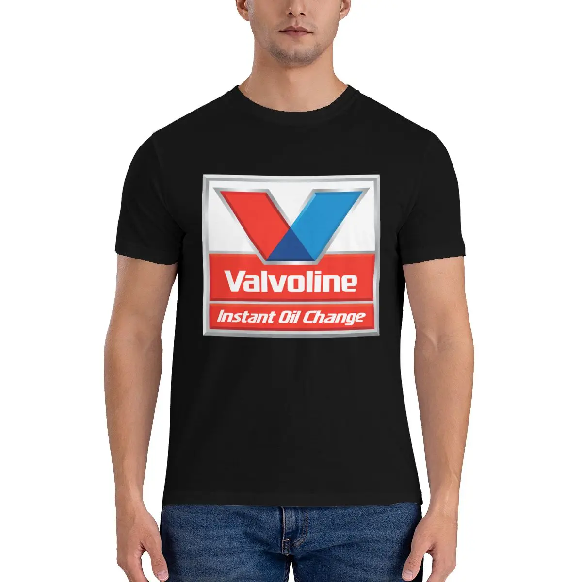 Valvoline Tシャツ Mサイズ ホワイト　60s hotrod Valvoline Instant Oil Change T-shirt Tee Shirt Pop Design Natural