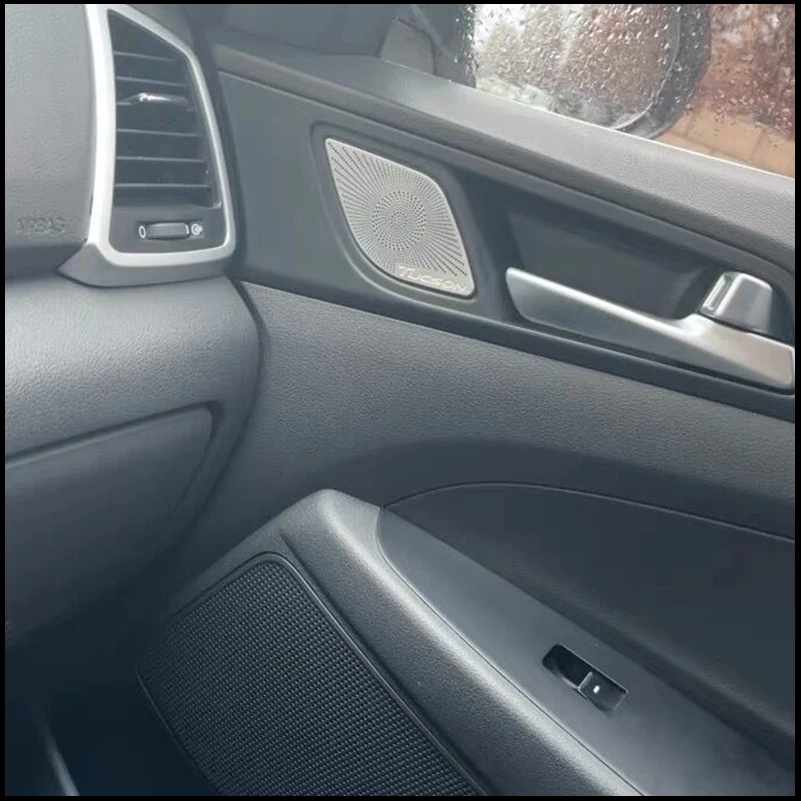 

For Hyundai Tucson 2015~2019 Door Audio Speaker Loudspeaker Horn Decoration Cover Trim Interior Car Styling Auto Accessories