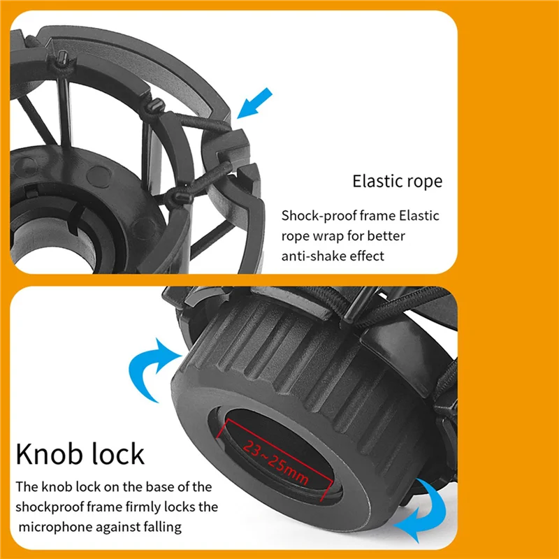 B92B-2X Mikrofon Laba-laba Mikrofon Kondensor Dudukan Kejut Dudukan Mikrofon Dudukan Kejut Universal