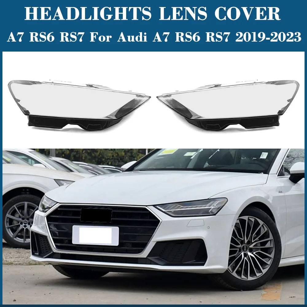 

Headlamp Cover Transparent Headlight Shell Plexiglass Replace The Original Lampshade A7 RS6 RS7 For Audi A7 RS6 RS7 2019-2023