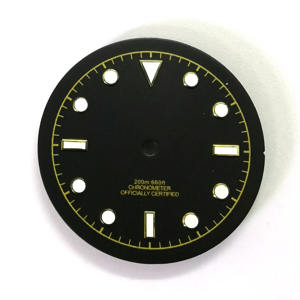 29mm 33.5mm Watch Dial Fit Miyota 8215 NH35A ETA2824 PT5000 Movement Luminous Watch Face Black Blue Green