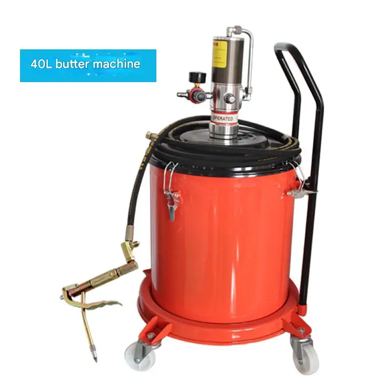 

40L Portable High Pressure Pneumatic Grease Injector Pump Auto Oil Pump Greaseer Pneumatic Lubricator Gun