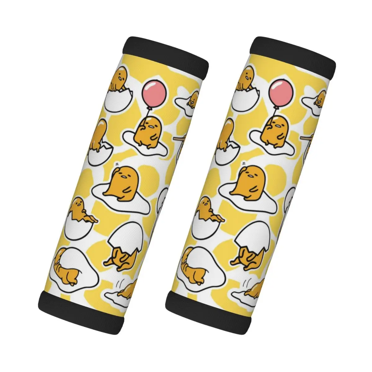 

Пользовательские аниме Gudetama, ручки для багажа, 2 шт., неопреновые чемоданы, дорожные аксессуары для рюкзака, наплечник