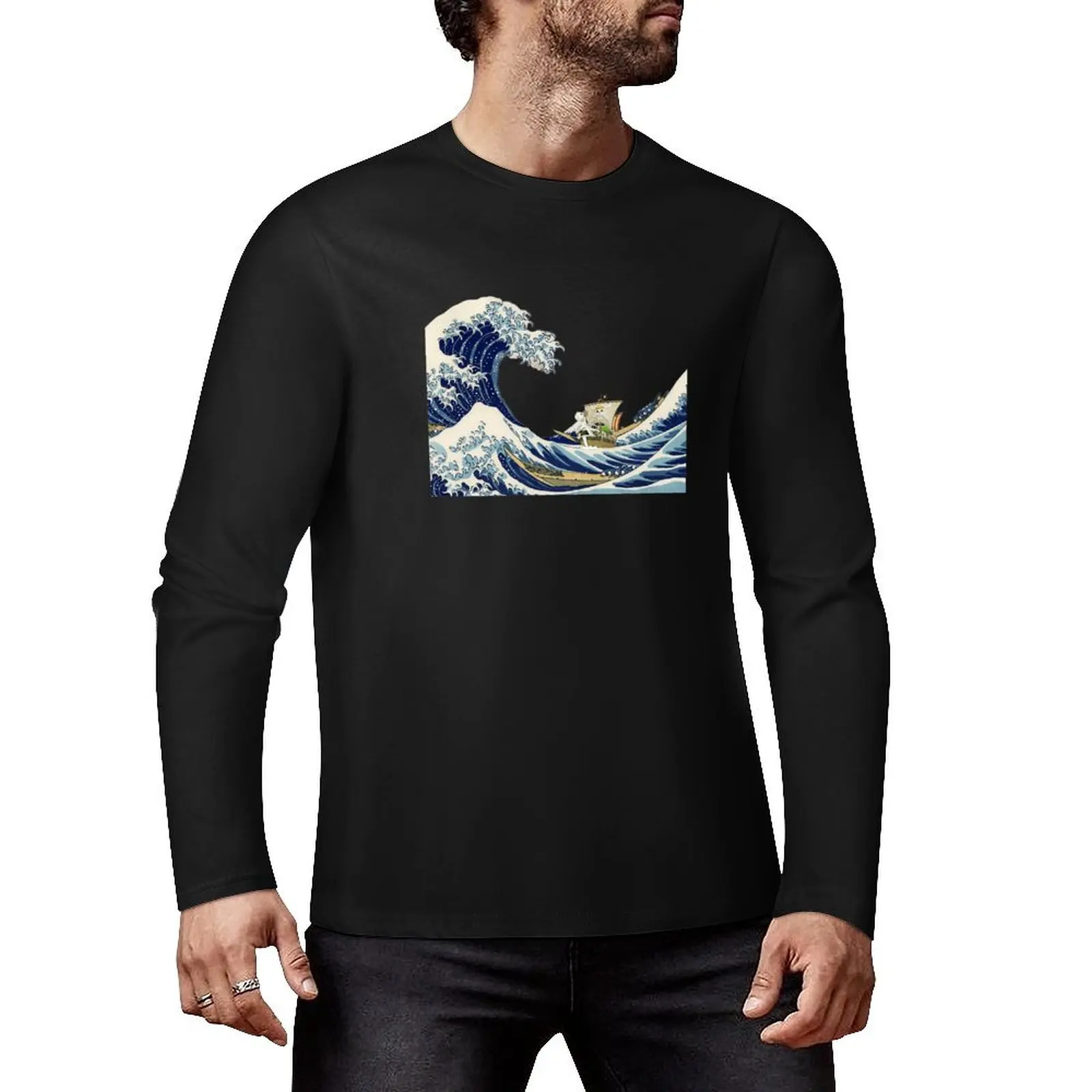 Going Merry Wave Long T-Shirt custom t shirt t shirt man funny t shirts for men