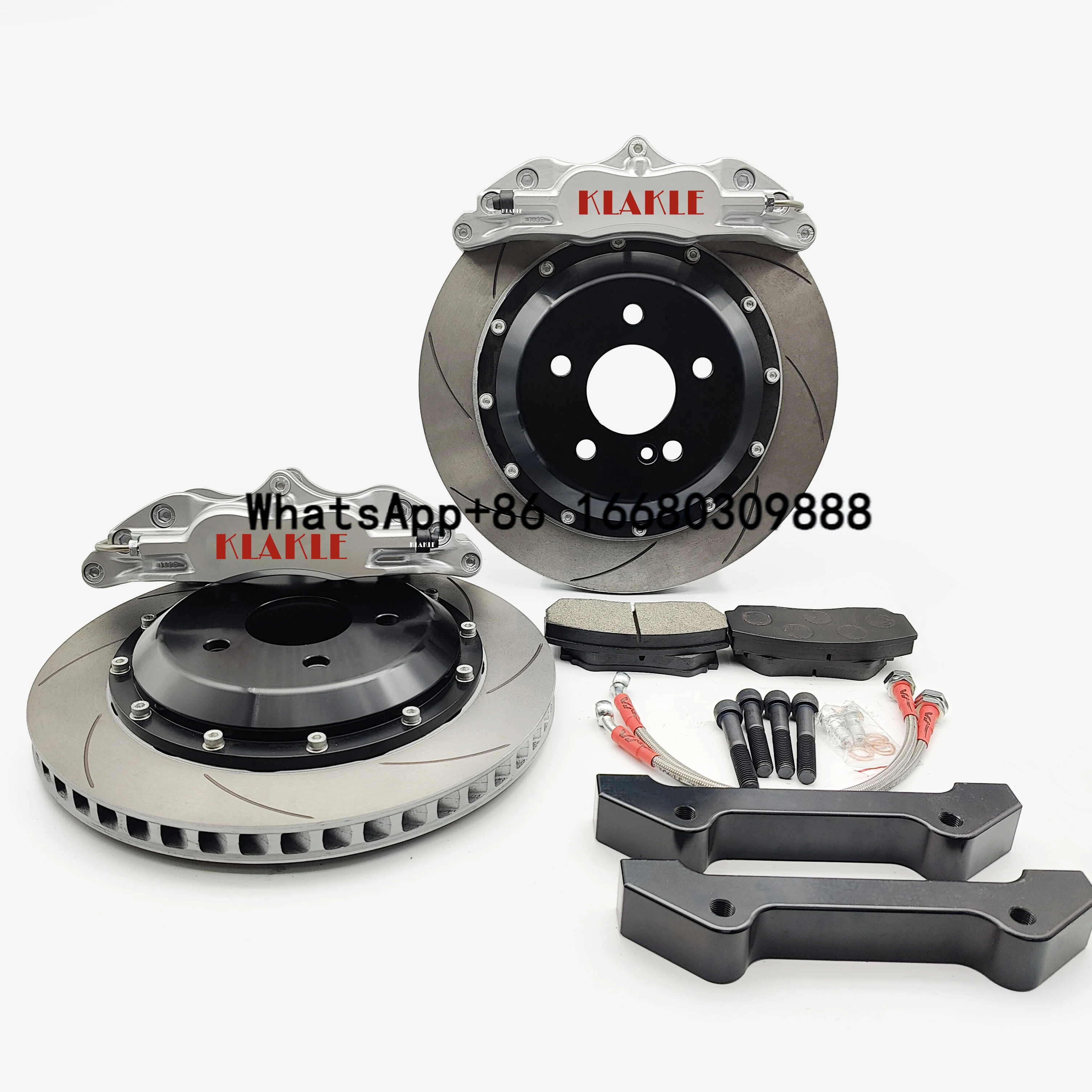 KLAKLE Modified Brake Kit Brake Calipers 4 Piston 5200 Sport Brake Disc For Mercedes Benz R129 SL 1993