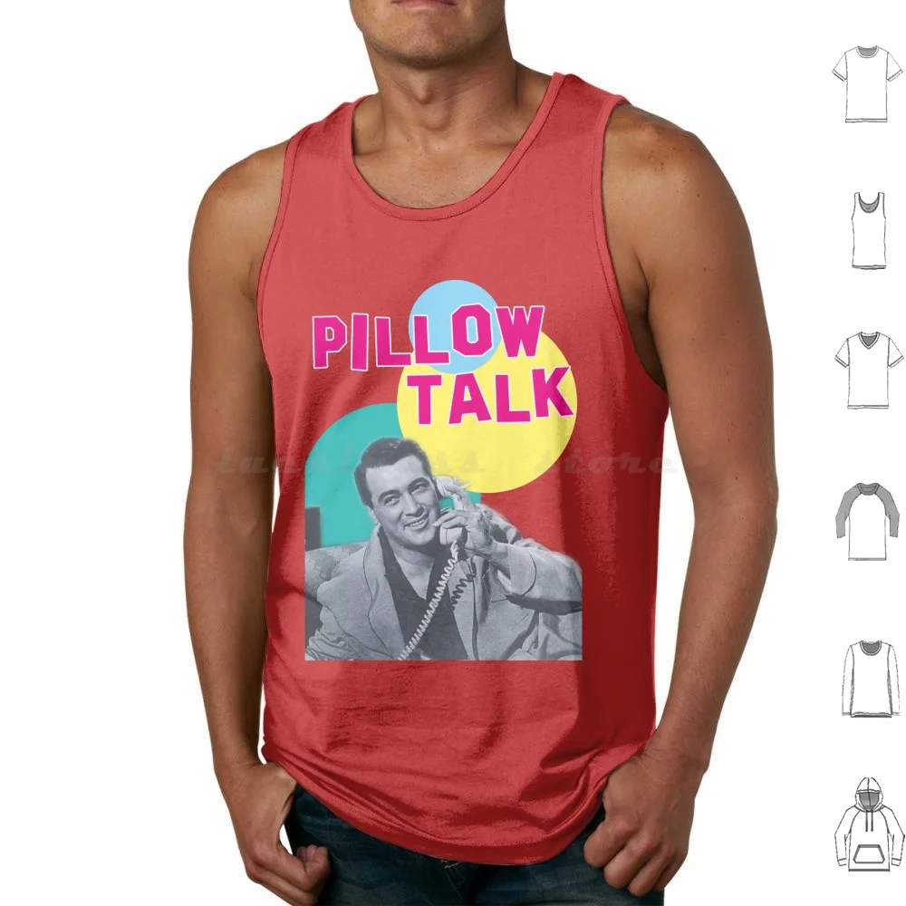 Pillow Talk , Comedy , 50s , Pillow Talk Tank Tops Print Cotton Talk Phone Comedy 50s Nostalgia Retro Movie Michael Gordon